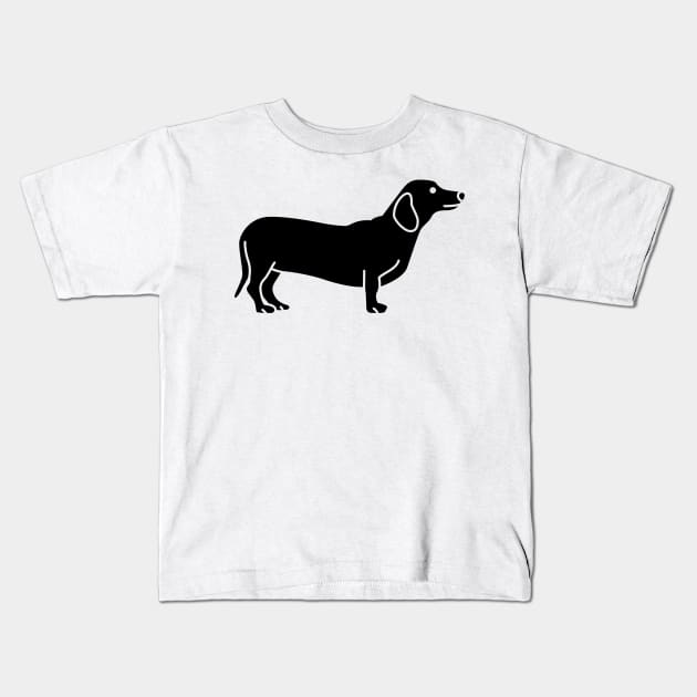 Dachshund Kids T-Shirt by Radradrad